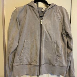 Lulu lemon grey womens zip up hoodie jacket
